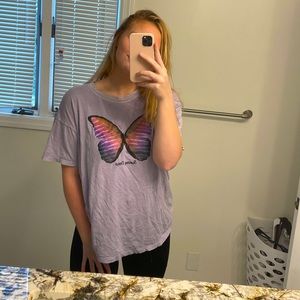 Forever 21 Butterfly Graphic Tee